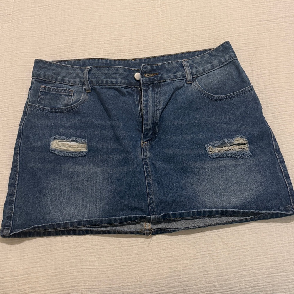 Denim Mini Skirt